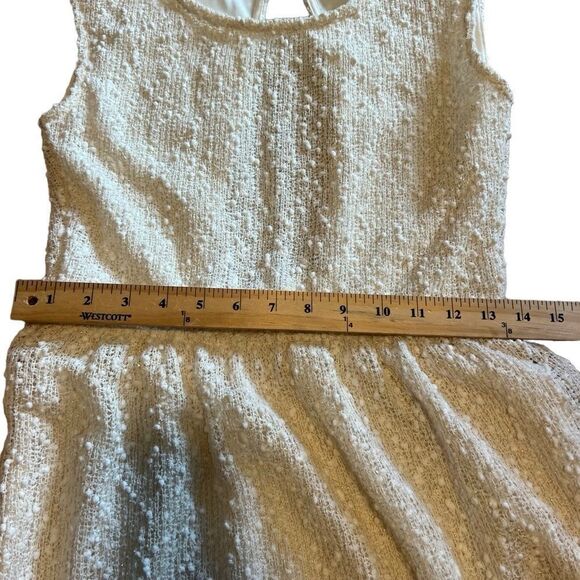 Impeccable Pig Sleeveless Cream and Gold Dress w/Back Cut Out. Sz L. Great Cond - Picture 10 of 13